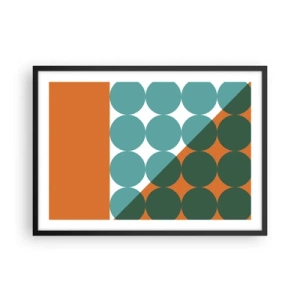 Poster în ramă neagră - Sus și pe diagonală - 70x50 cm