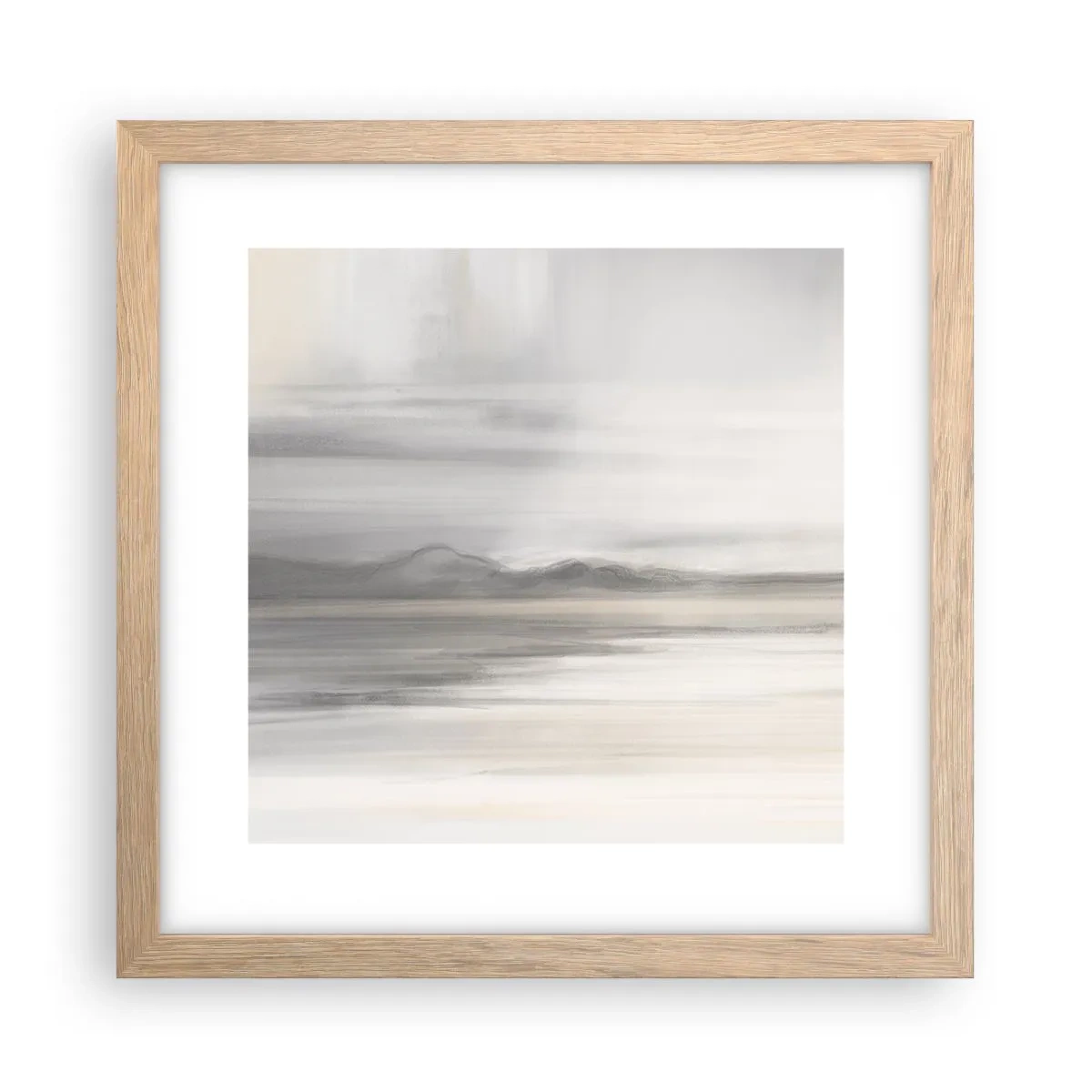 Poster în ramă de stejar deschis - Gândul îndepărtat - 30x30 cm