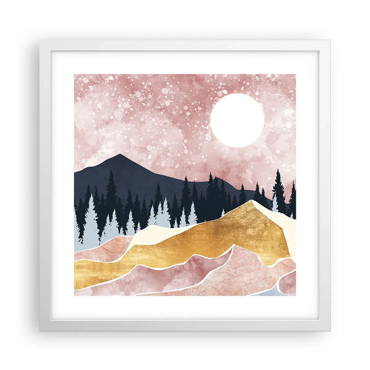 Poster în ramă albă - Garda de noapte - 40x40 cm