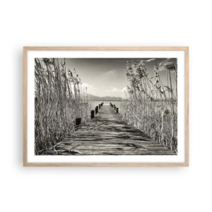 Poster în ramă de stejar deschis - În intimitatea ierburilor - 70x50 cm