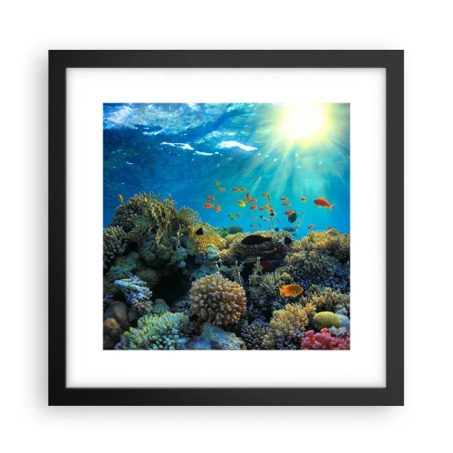 Poster în ramă neagră - Comori subacvatice - 30x30 cm
