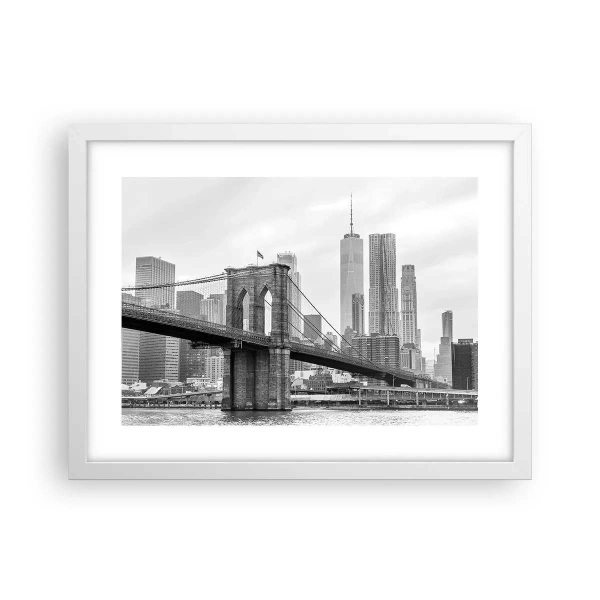 Poster în ramă albă - New York vibes - 40x30 cm