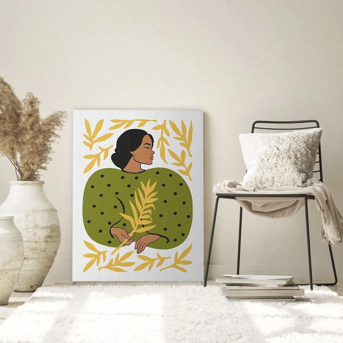 Tablou pe sticlă - Fata hawaiiană - 50x70 cm