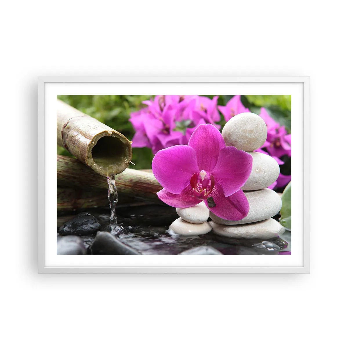 Poster în ramă albă - Te odihnești deja - 70x50 cm