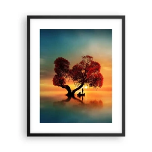 Poster în ramă neagră - Lume îndepărtată și tăcută - 40x50 cm