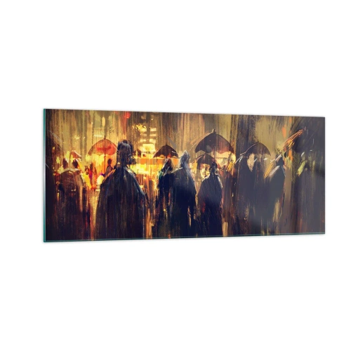 Tablou pe sticlă - Urmașii ploii - 100x40 cm
