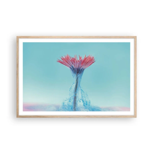 Poster în ramă de stejar deschis - Într-o unduire revigorantă - 91x61 cm