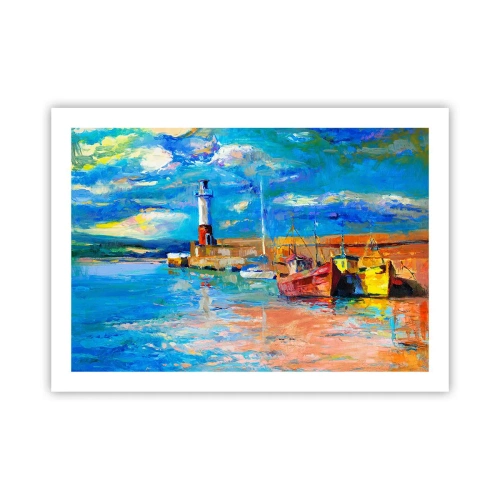 Poster - După-amiază în golful de curcubeu - 70x50 cm