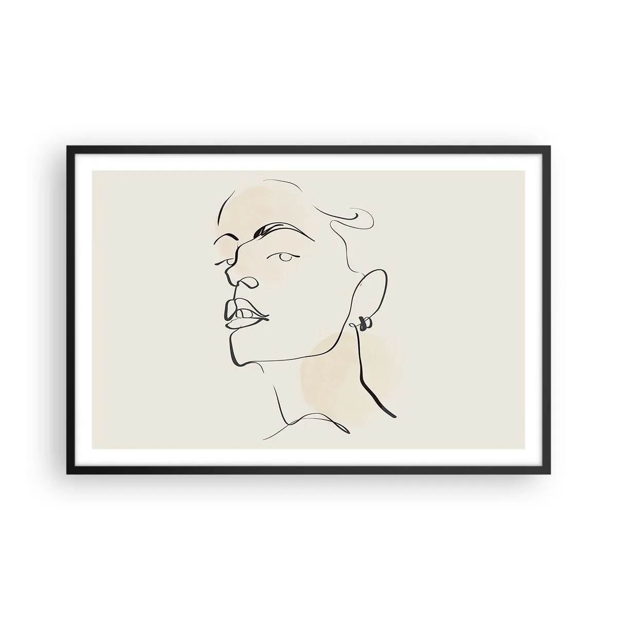 Poster în ramă neagră - O privire mândră - 91x61 cm