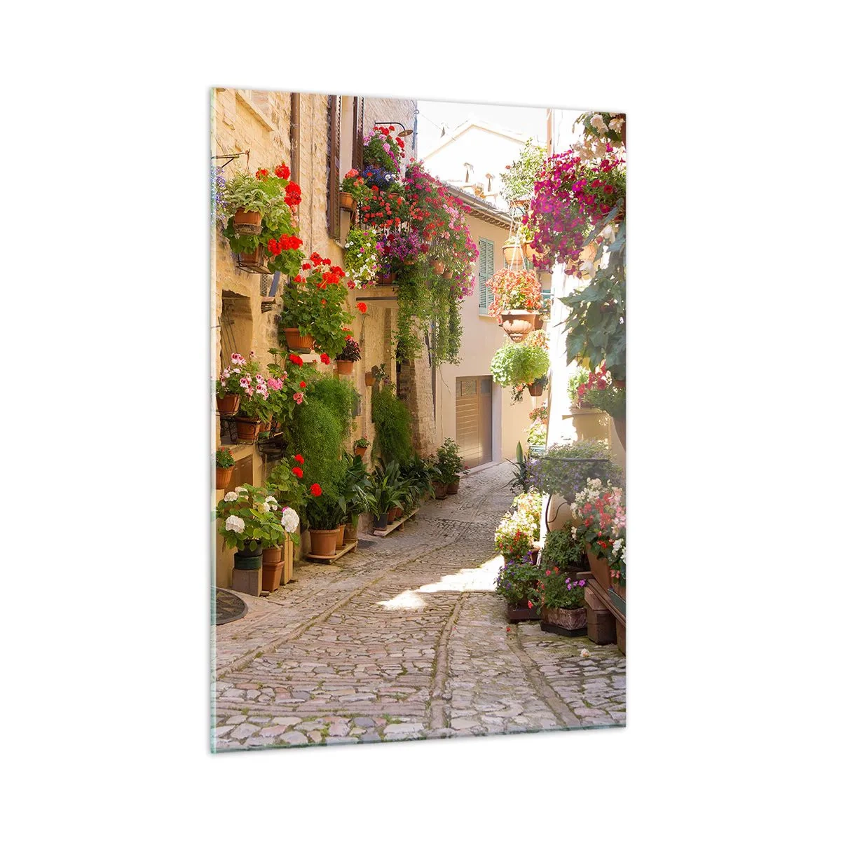 Tablou pe sticlă - Într-un potop de flori - 50x70 cm
