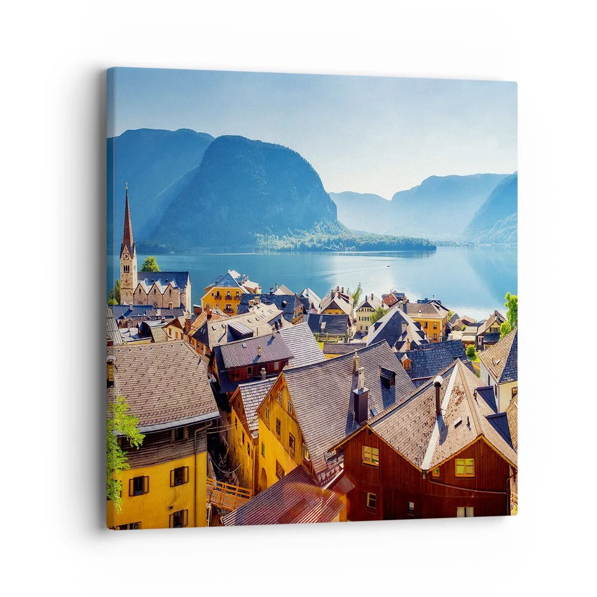 Tablou pe pânză - Nici că se putea mai pitoresc - 40x40 cm