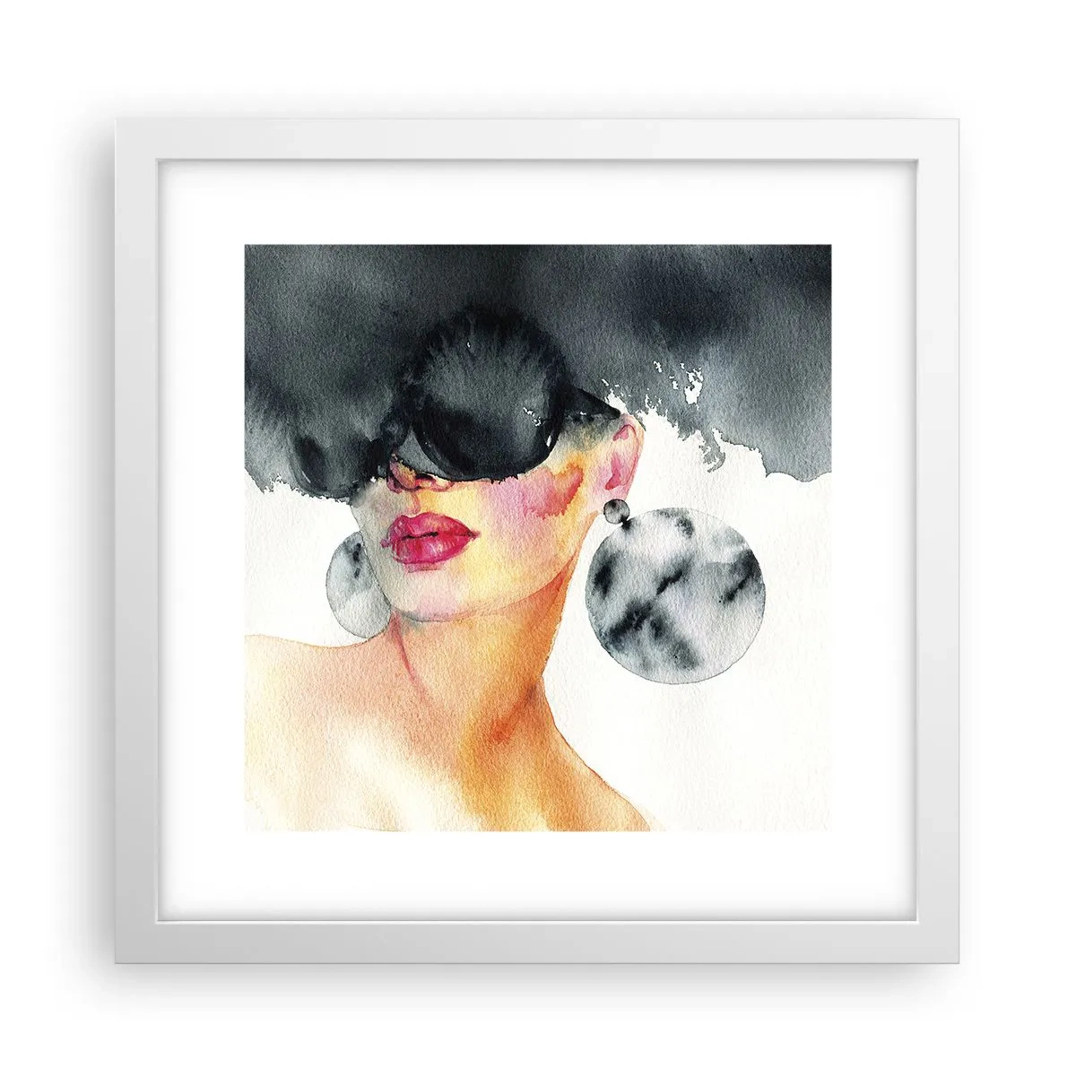 Poster în ramă albă - Secretul eleganței - 30x30 cm