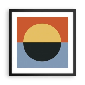 Poster în ramă neagră - O compoziție de căldură și răcoare - 40x40 cm