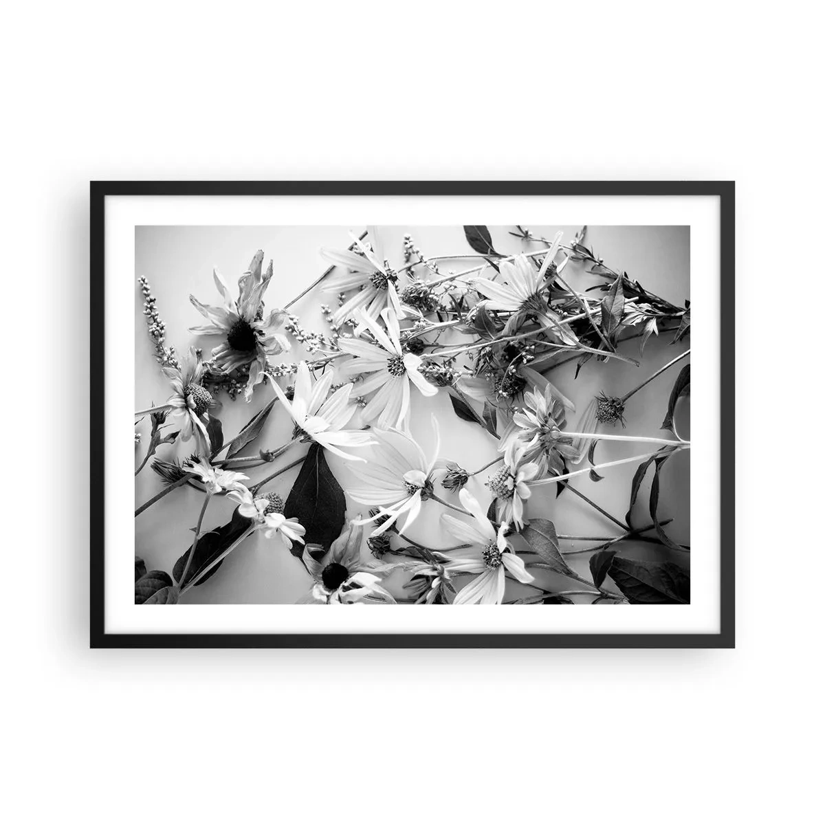 Poster în ramă neagră - Un altfel de buchet - 70x50 cm