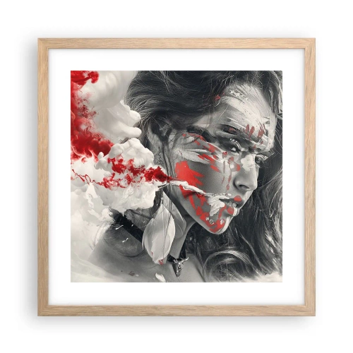 Poster în ramă de stejar deschis - În aburul absurdului - 40x40 cm
