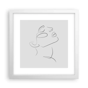 Poster în ramă albă - Meandrele unui vis - 30x30 cm