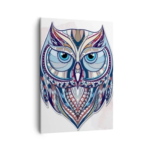 Tablou pe pânză - Bufniță ornamentală artistică - 50x70 cm