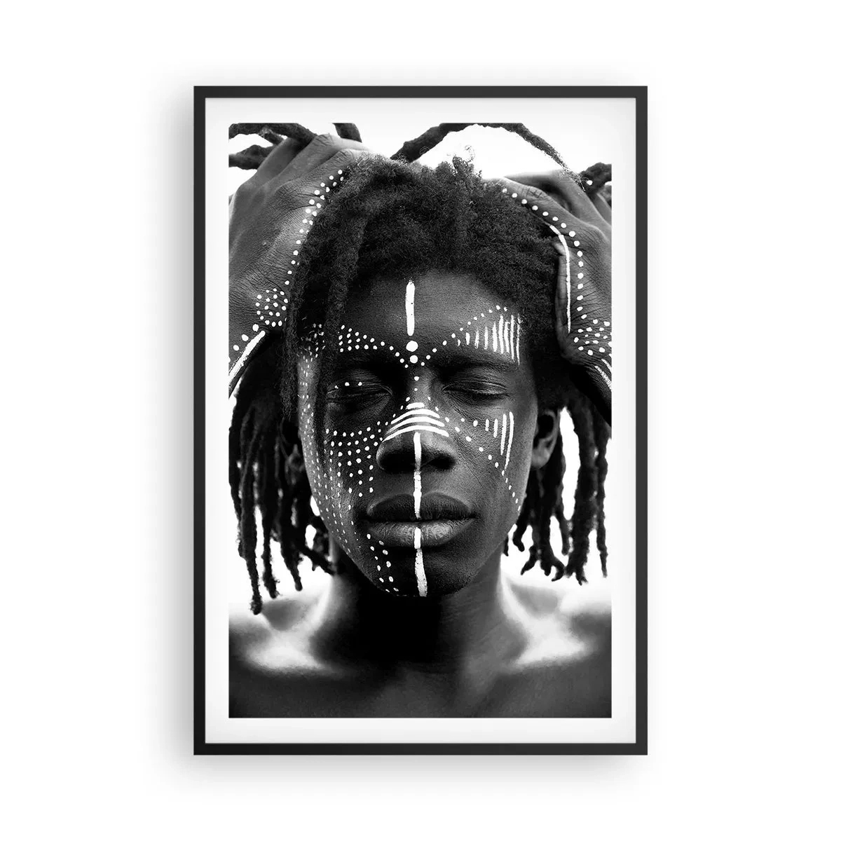 Poster în ramă neagră - Unde ești? - 61x91 cm