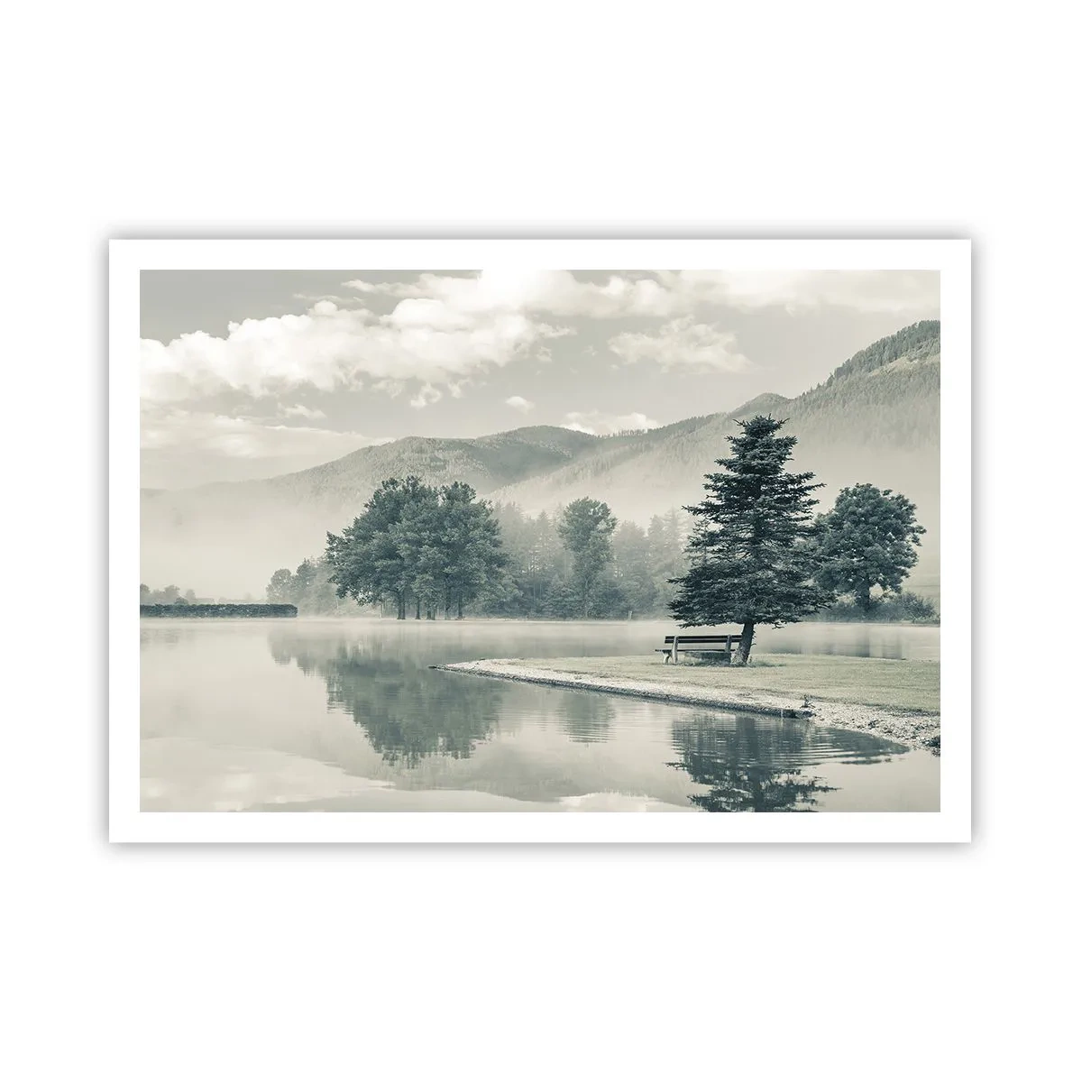 Poster - Lacul încă doarme - 100x70 cm