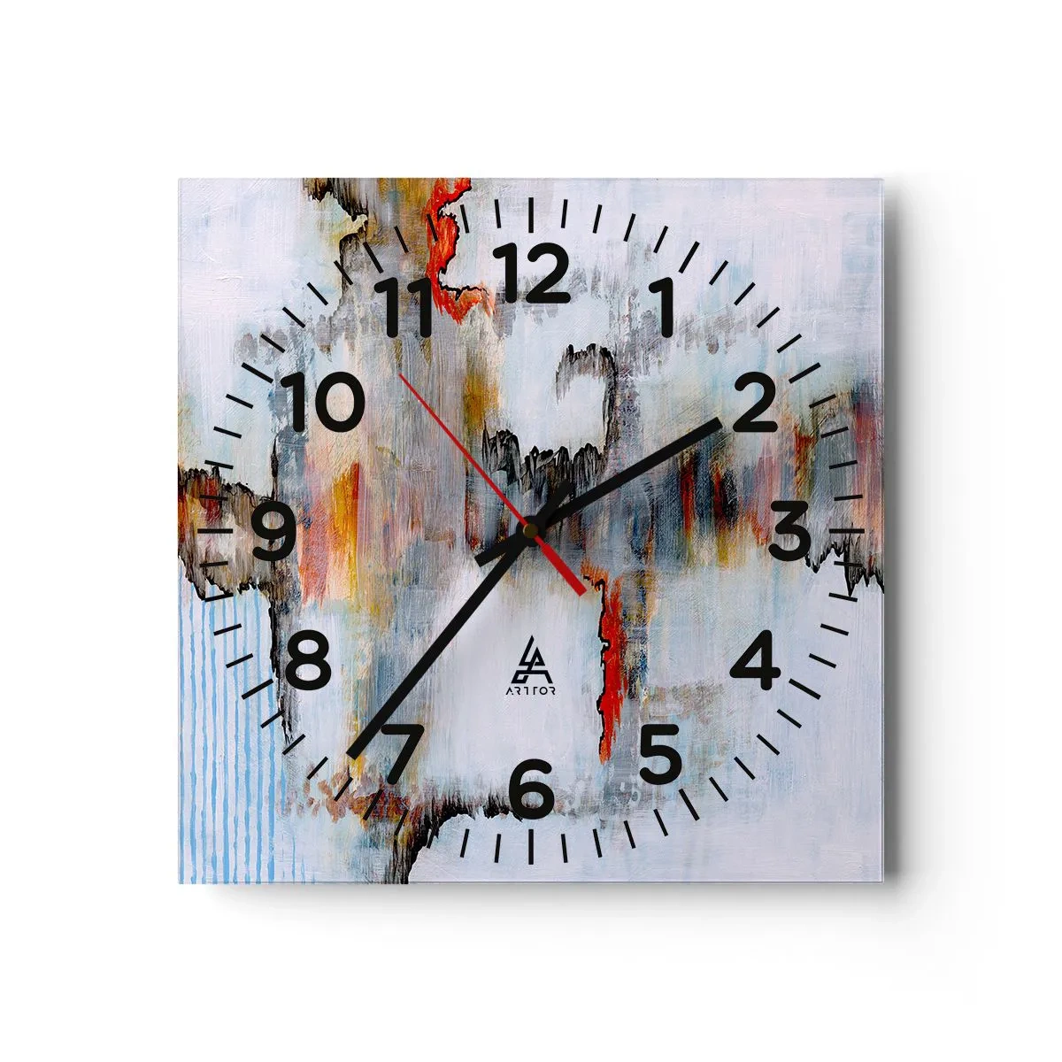 Ceas de perete - Ceas pe sticlă - Cu bățul pe apă - 30x30 cm