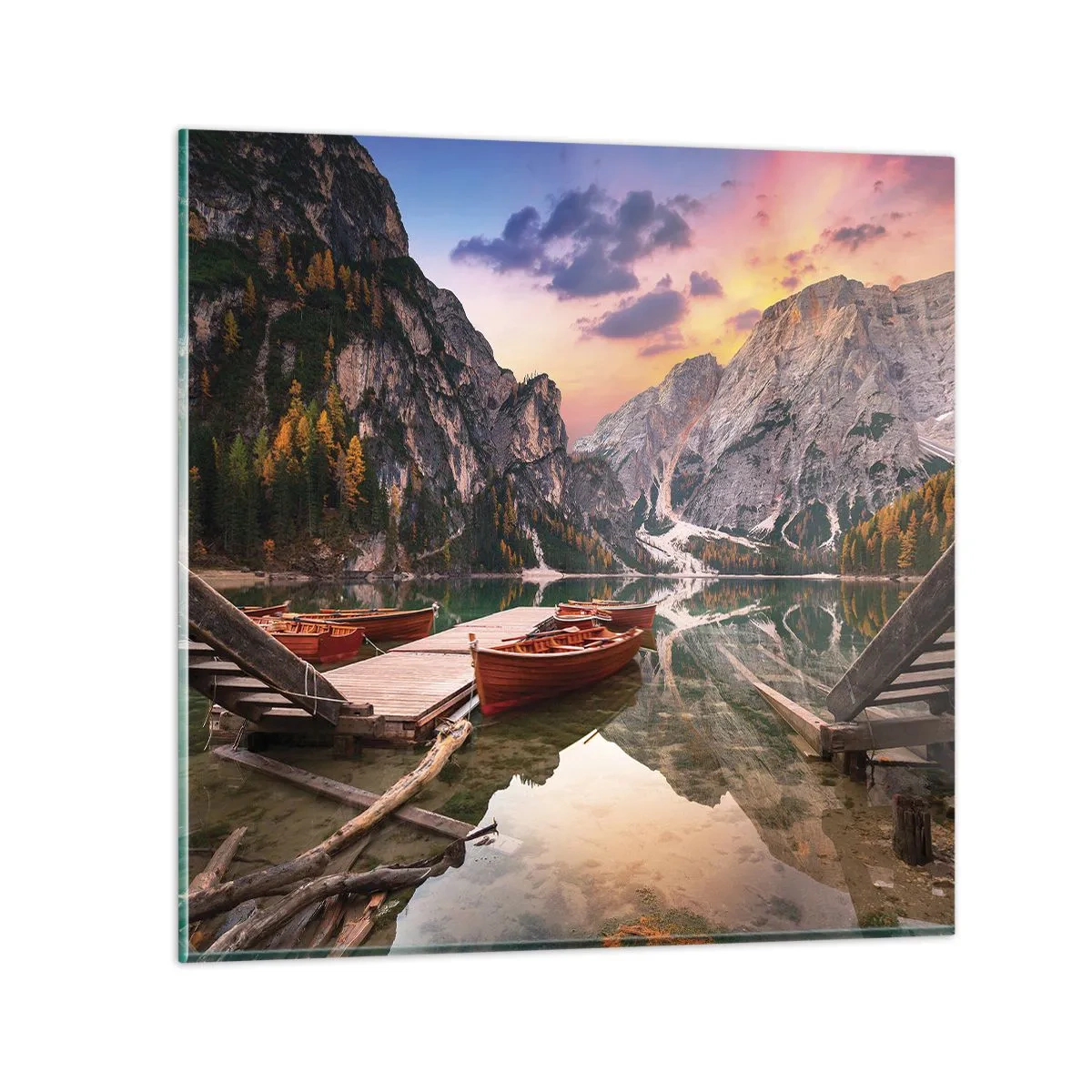 Tablou pe sticlă - Promisiunea zilei - 30x30 cm