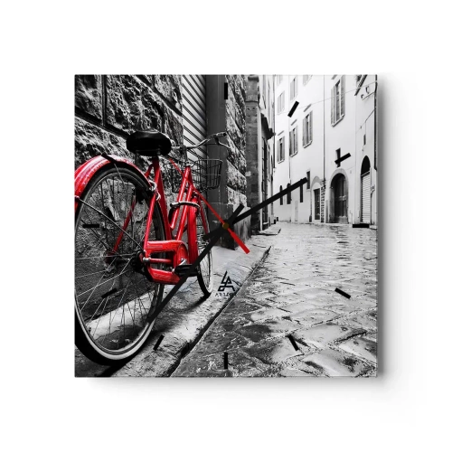 Ceas de perete - Ceas pe sticlă - Adevărata frumusețe nu îmbătrânește - 30x30 cm