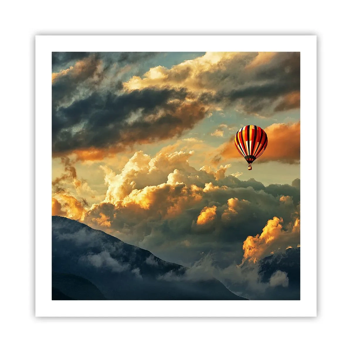 Poster - Zbor pentru că vreau - 60x60 cm