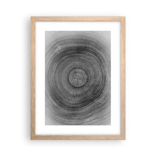 Poster în ramă de stejar deschis - Un semn al vremurilor - 30x40 cm