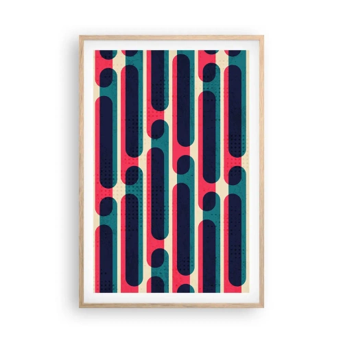 Poster în ramă de stejar deschis - Înăuntru și înainte - 61x91 cm