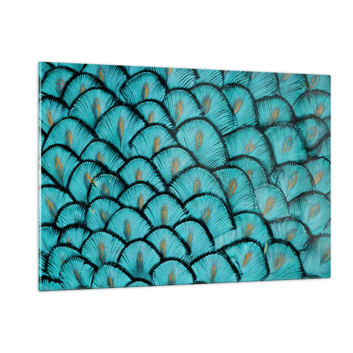 Tablou pe sticlă - Marea gală a penelor - 120x80 cm