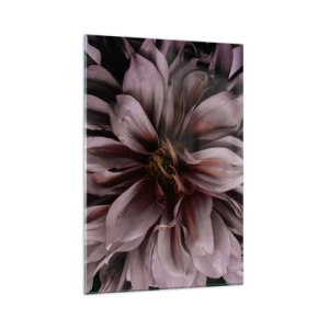 Tablou pe sticlă - Inimă florală - 80x120 cm