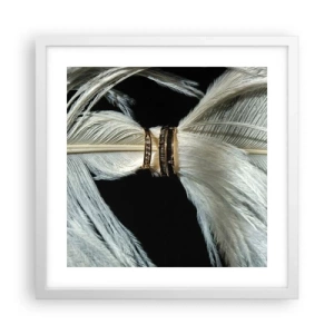 Poster în ramă albă - ...și nu te voi părăsi.. - 40x40 cm