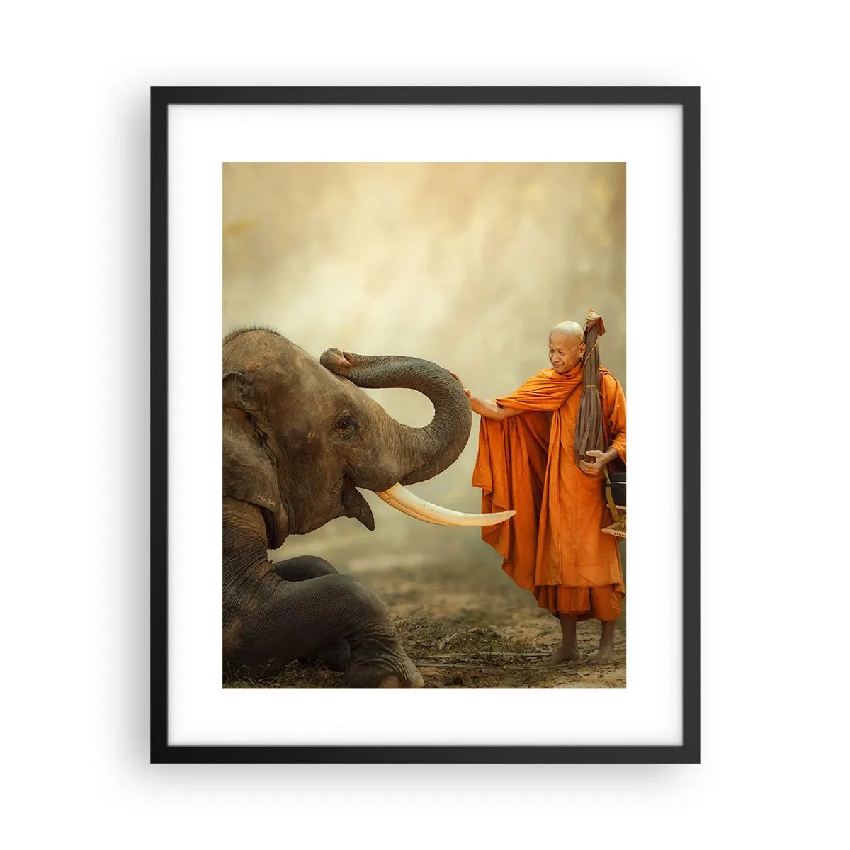 Poster în ramă neagră - Întâlnire în călătorie - 40x50 cm