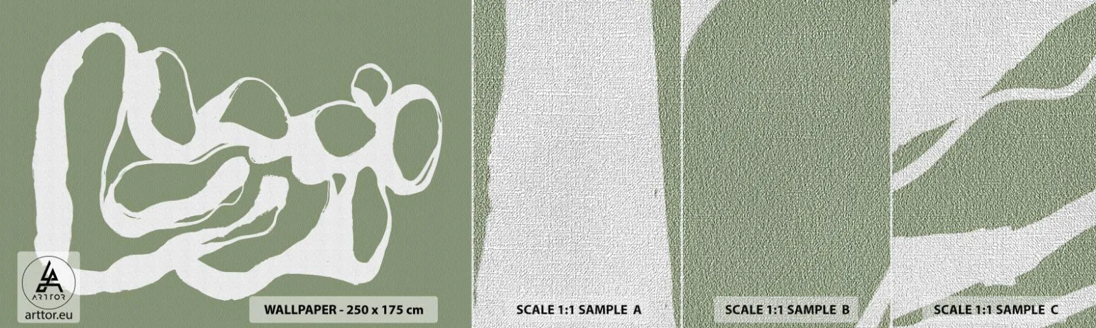 Mostră tapet Premium Canvas - Chemarea spațiului - Minimalism, Boho, Bucată - 100x30 cm