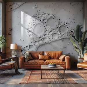 Tapet Premium Sand - Amprenta spumoasă - Compoziţie, Bucată, Grafică - 100x70 cm