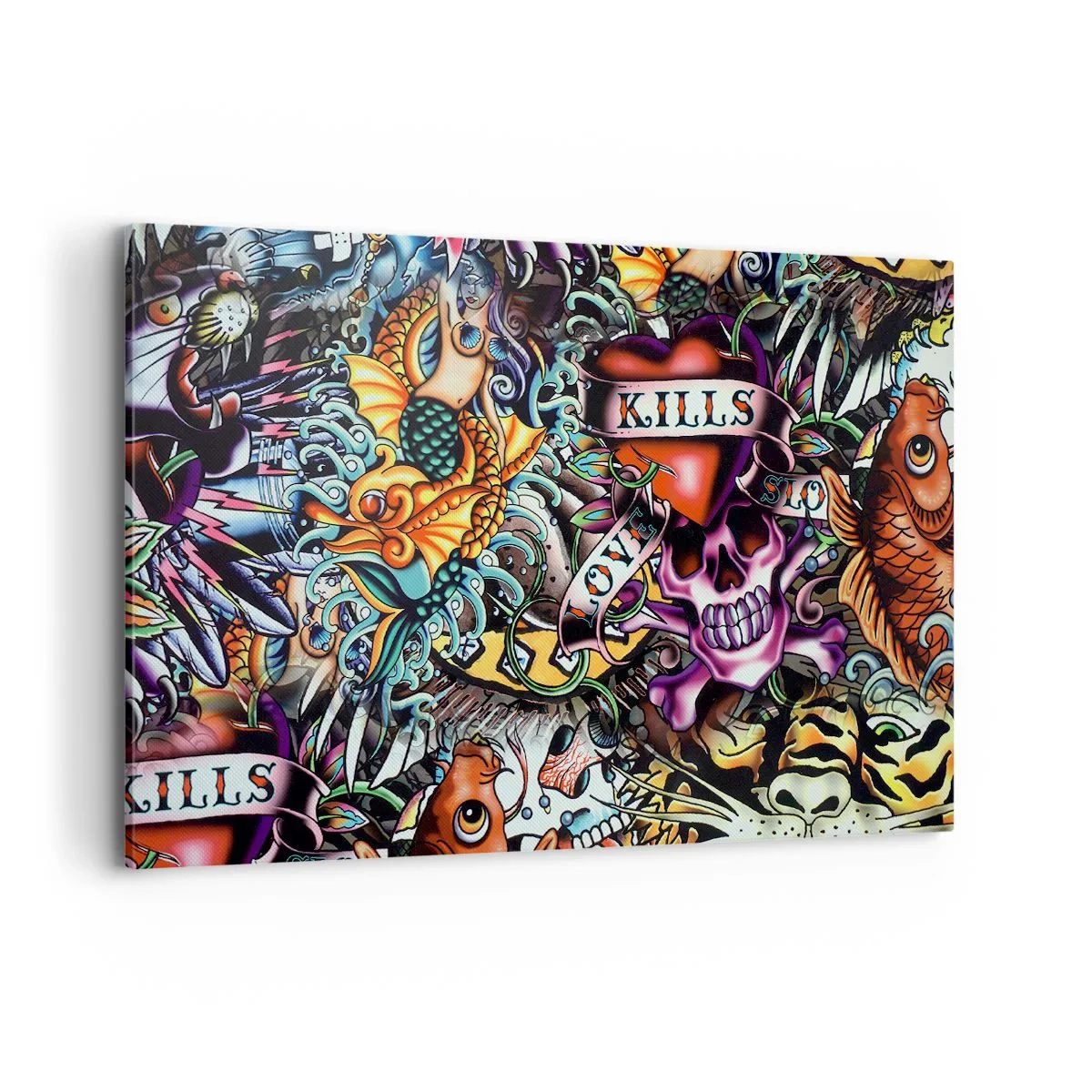 Tablou pe pânză - Visul unui artist tatuator - 120x80 cm