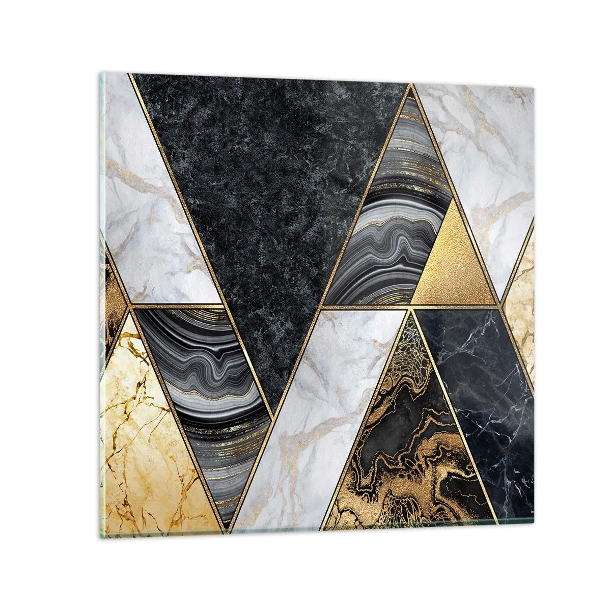 Tablou pe sticlă - Piatră cu piatră - 50x50 cm