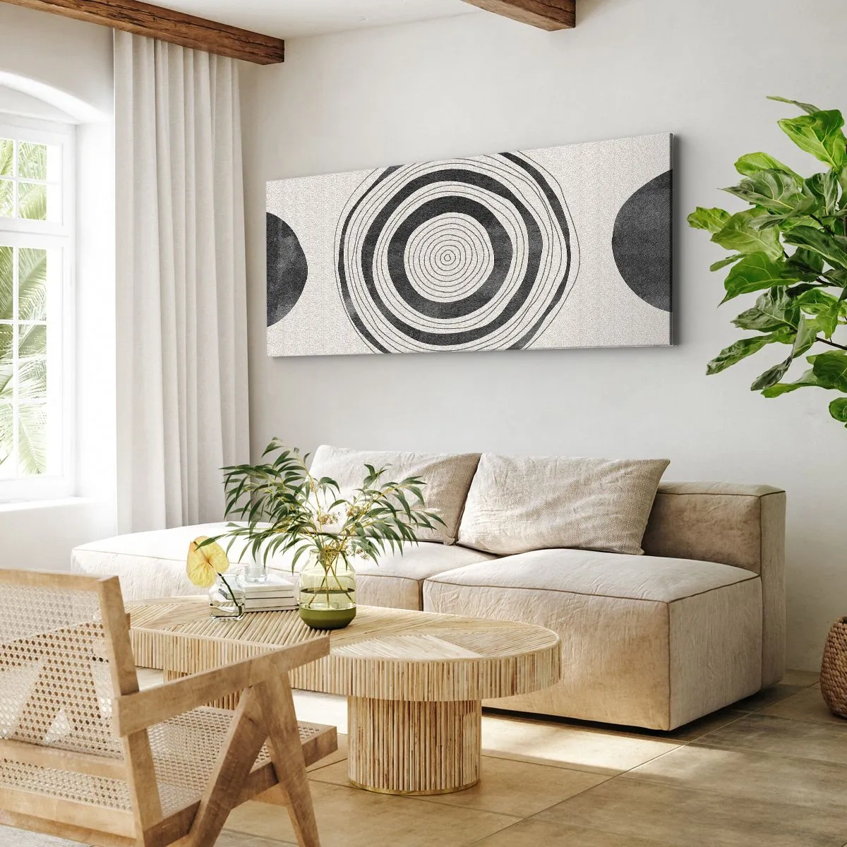 Tablou pe pânză - Centrul cel mai important - 100x40 cm