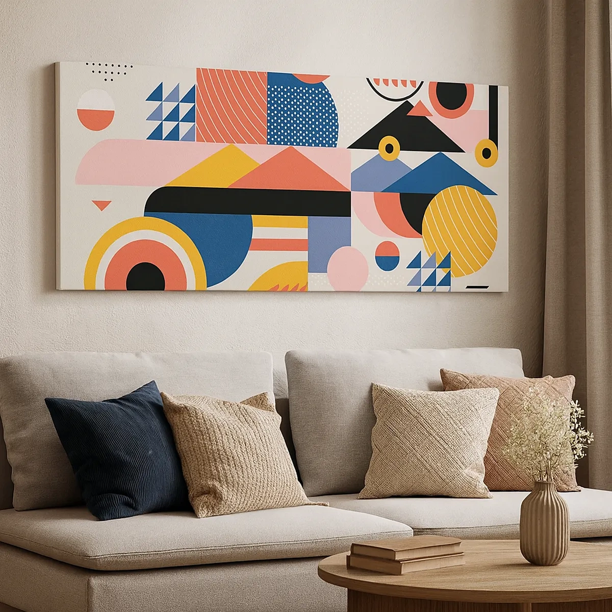 Tablou pe pânză - Compoziție: joacă-te - 30x30 cm