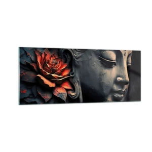 Tablou pe sticlă - În ton cu lumea - 100x40 cm