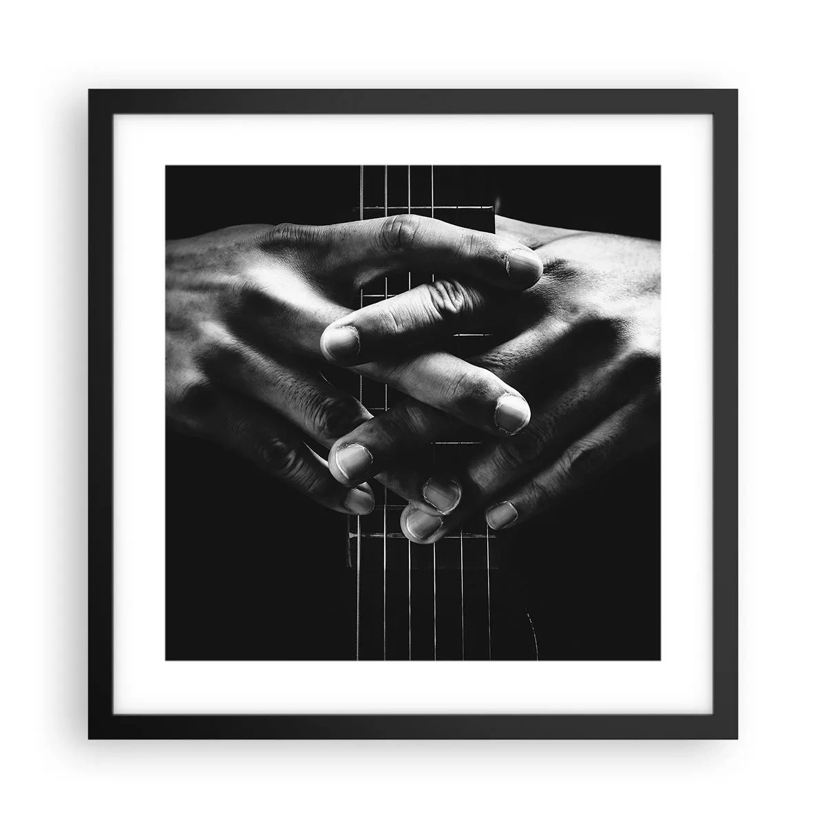 Poster în ramă neagră - Rugăciunea artistului - 40x40 cm
