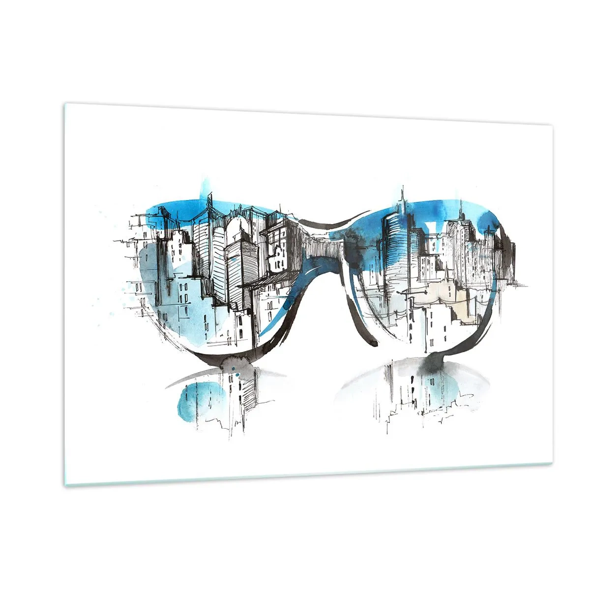 Tablou pe sticlă - Eleganța unui mare oraș - 120x80 cm