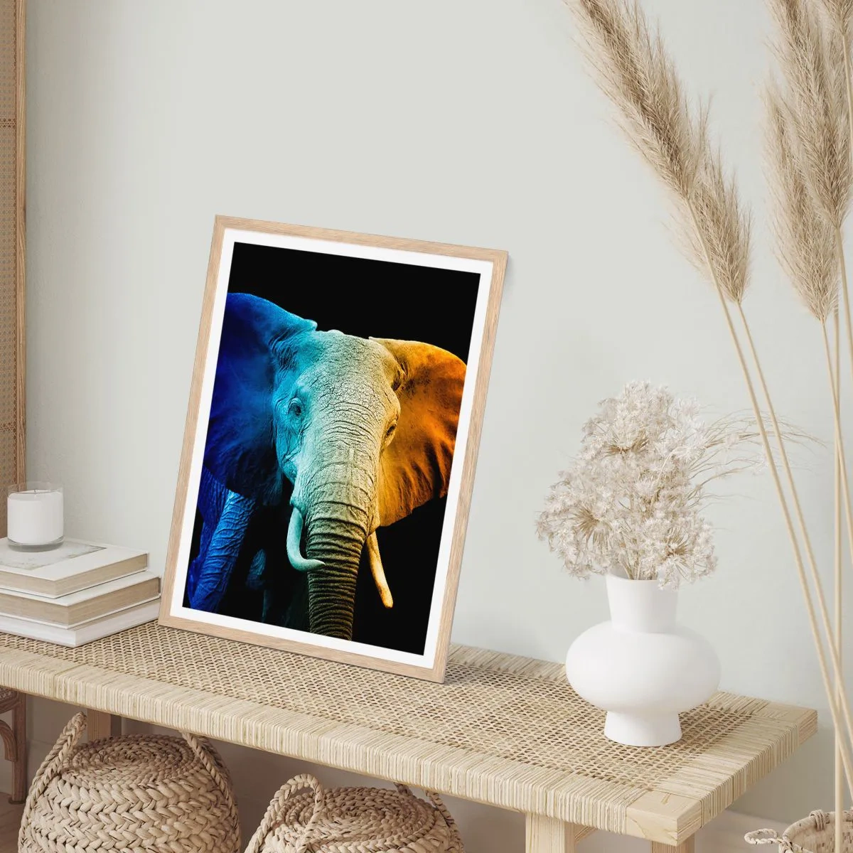 Poster în ramă de stejar deschis - Excentric, nu ciudat - 70x100 cm