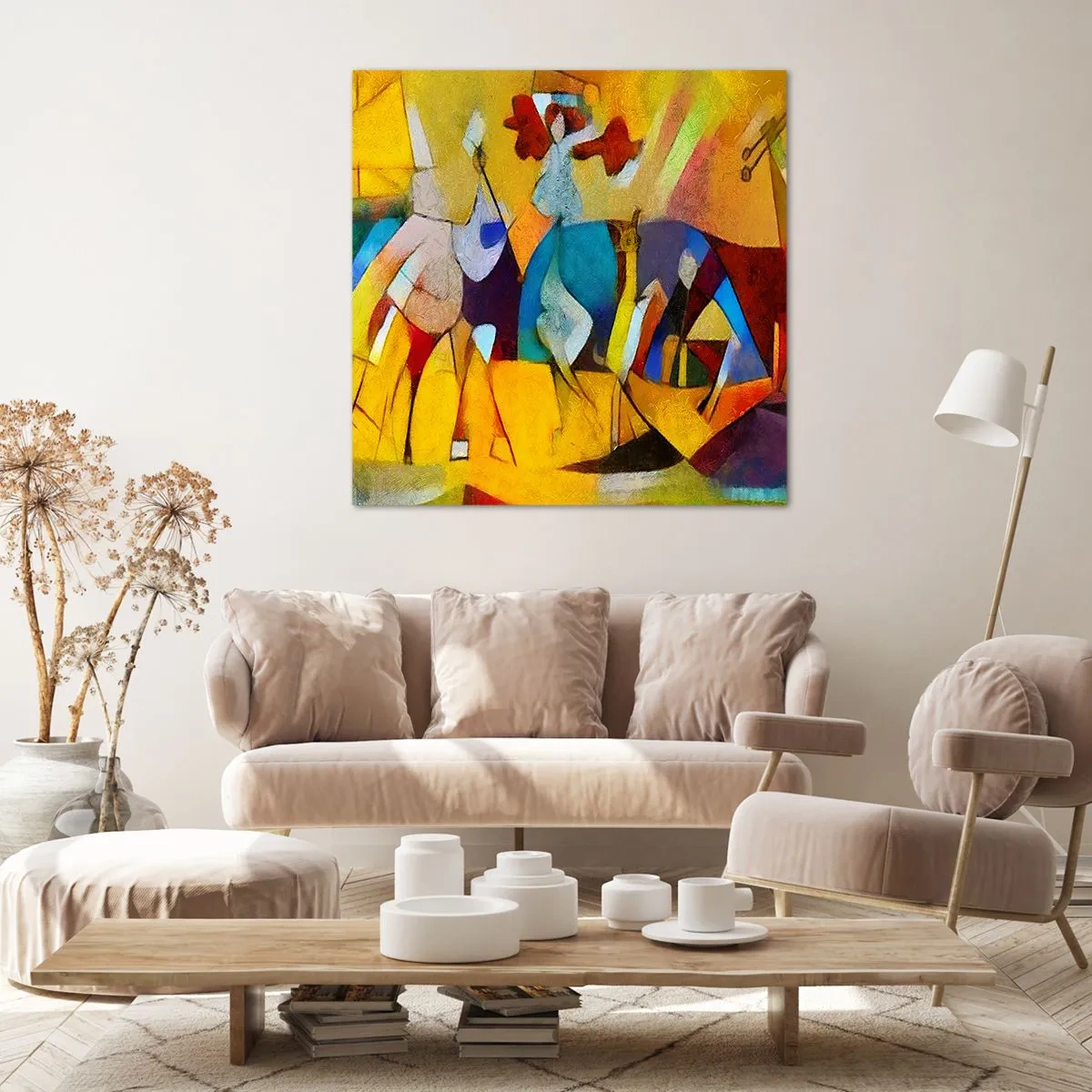 Tablou pe pânză - Soare - viață - bucurie - 60x60 cm