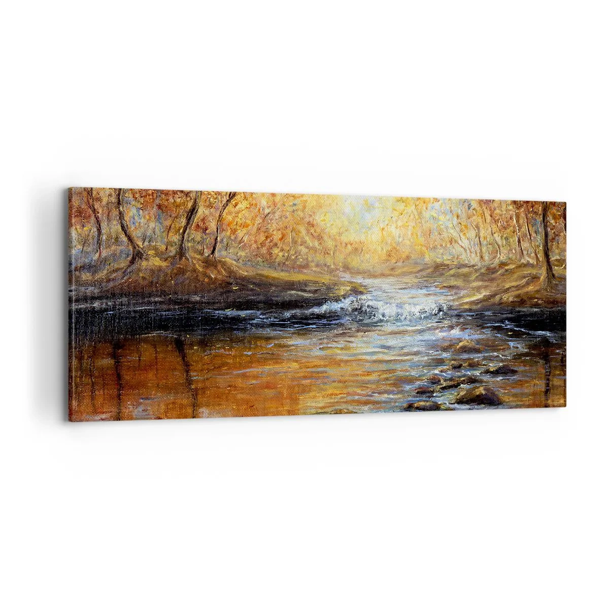 Tablou pe pânză - Pârâul de aur - 100x40 cm