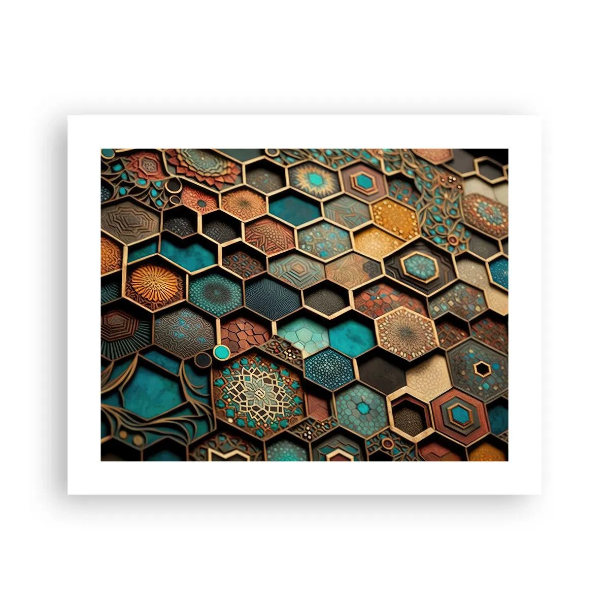 Poster - Ornamente arabe - o variație - 50x40 cm