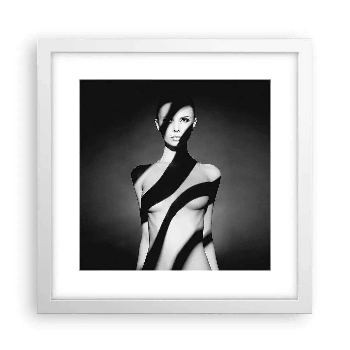 Poster în ramă albă - La strălucire și la umbră - 30x30 cm