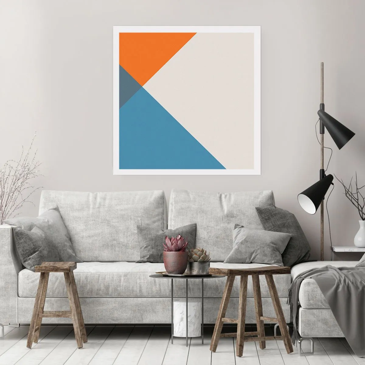 Poster - La un unghi drept - 30x30 cm