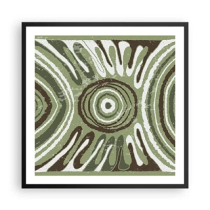 Poster în ramă neagră - Explozie de emoții - 60x60 cm