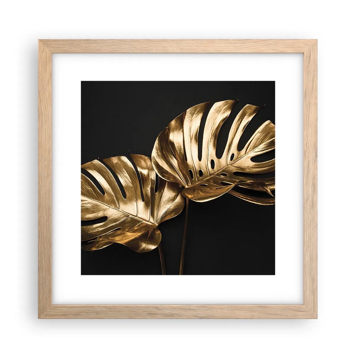 Poster în ramă de stejar deschis - Comorile naturii - 30x30 cm